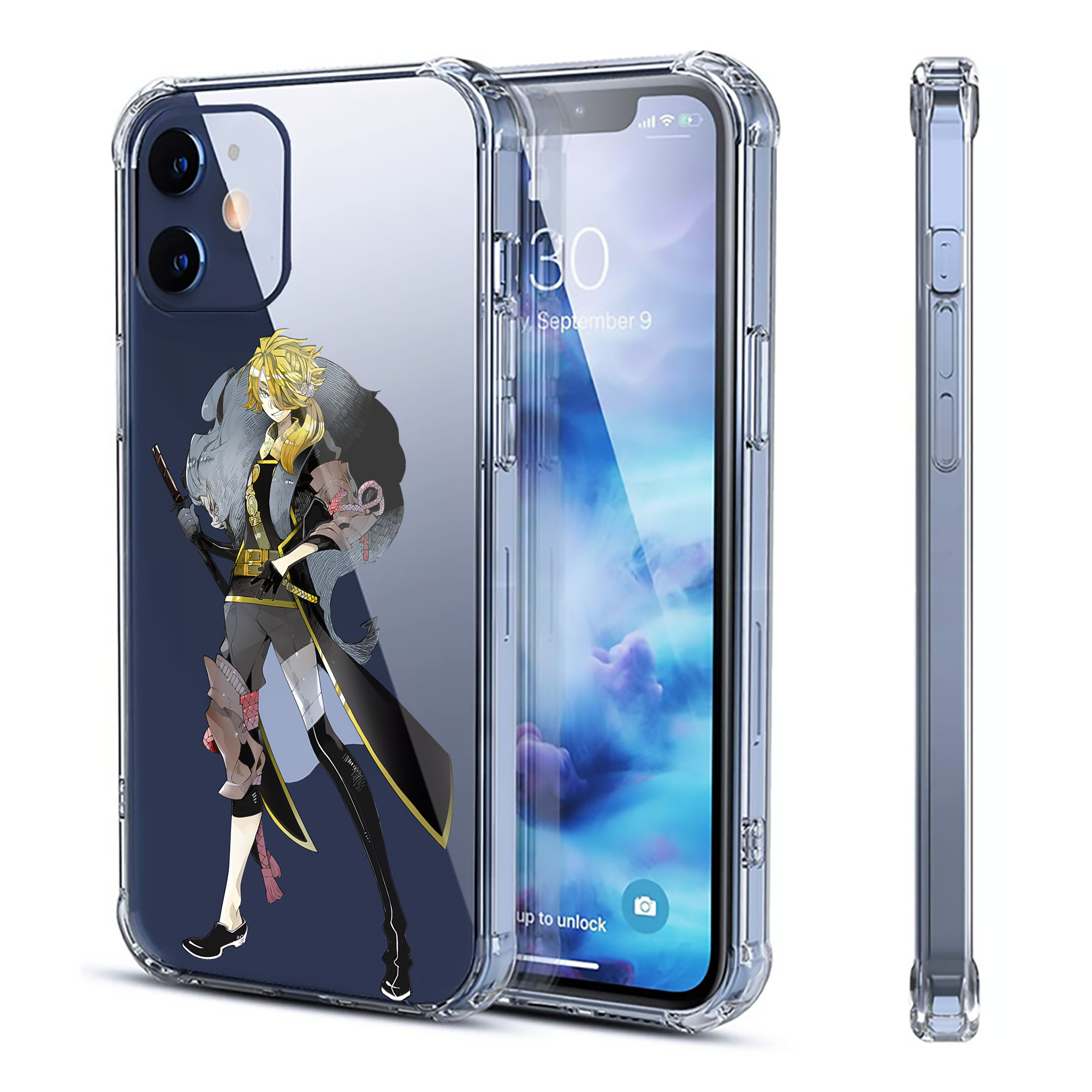 （画像用） 刀剣乱舞 Touken Ranbu 【iPhone 12シリーズ対応】透明スマホケース（クリアソフトケース）